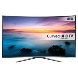 Samsung UE65KU6500 Silver/Black - 65inch 4K Ultra HD Curved TV with UHD Crystal Colour Freeview HD and Built in Wifi 3x HDMI and 2 USB Ports.
